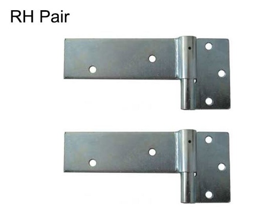 [HN604] Short Heavy Duty Timber Swing Gate Strap Hinges 145x50mm 14mm pin RH Pair