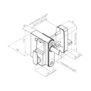 Gatemaster Surface Mounted Digital Lock Single Sided Keypad LH