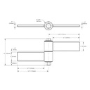 Heavy Duty Weld On Strap Hinges 152mm BadAss  / Each