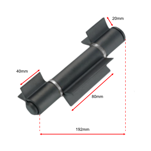 Heavy Duty Weld on Swing Gate Shackle Hinge-Pin 20mm - pair Gate up to 800kg 