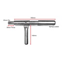 Heavy Duty Spring Loaded Slam Lock 25mm LH with Lug