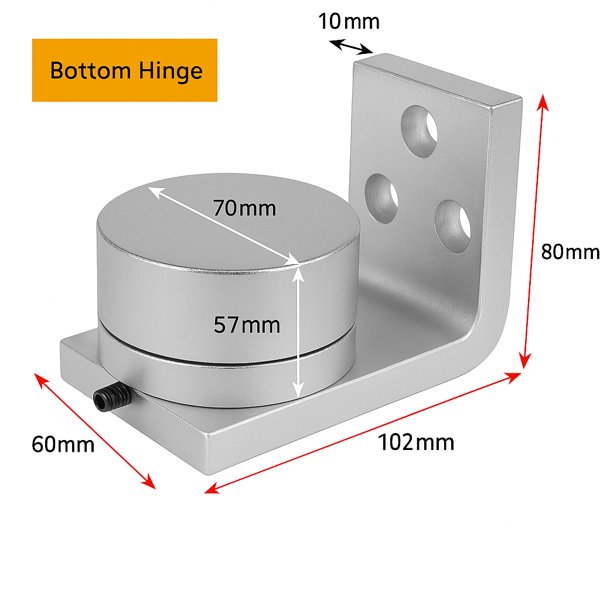 Swing Gate Bolt on Bearing Hinges for 600 KG Gates /PAIR