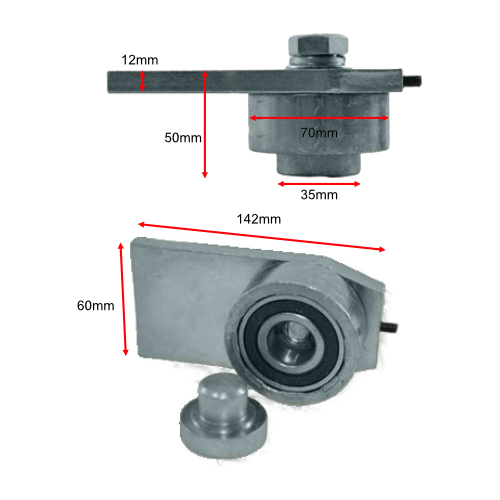 Swing Gate Weld on Bearing Hinges for Gate up to 600kg / PAIR
