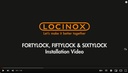 Locinox Sixty Slim Line Insert Lock 40mm Backset Lock only
