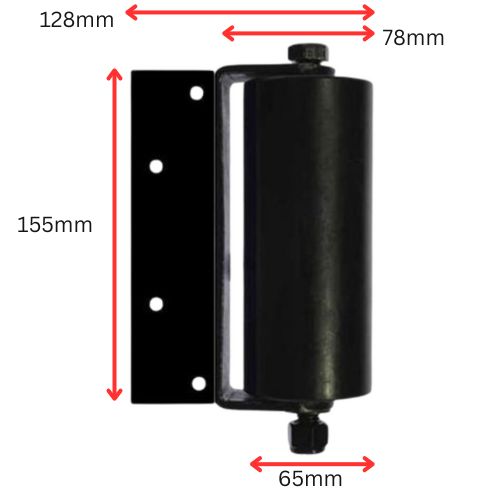 Top Guide Roller for Sliding gate size 155x65mm with holding bracket