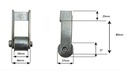 Steel 180 Degree Weld on Hinges for Bifold-  Gates up to 60 kg / Each