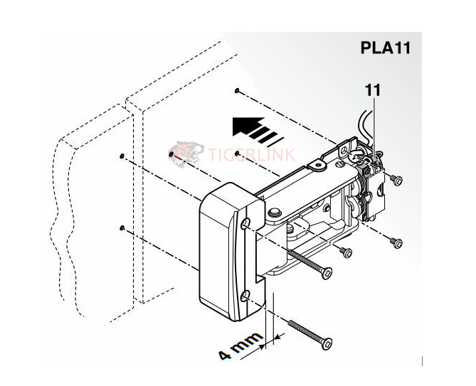 VIRO Electric Lock 12V Horizontal Automatic Electric Gate Lock