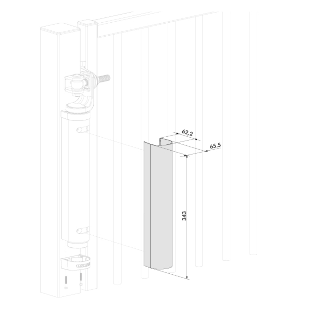 Spare Part Cover for Locinox Gate Closer
