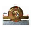 Sliding Gate Wheel/Rollers for U Groove 90mm Internal - Double Bearing