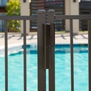 Black Locinox Tiger Hydraulic Swing Gate Closer and Compact hinge all in One