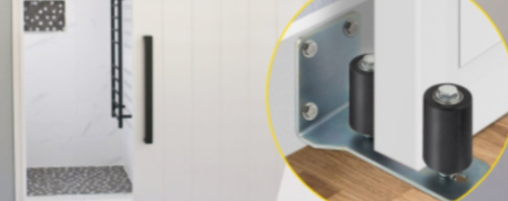 Sliding gate Top Guide Holder 200x100mm with 2 rollers 76x50mm