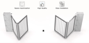 Trackless Bi-Folding Gate Hardware For Swing Gate 1m-1.3m One Leaf