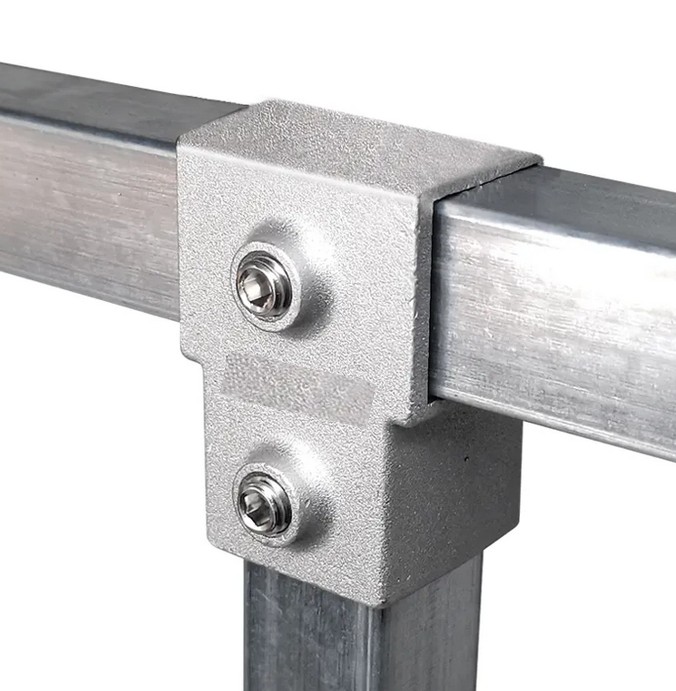 Tigerclamp Square Connector Short TEE  Fit 40x40mm Tube