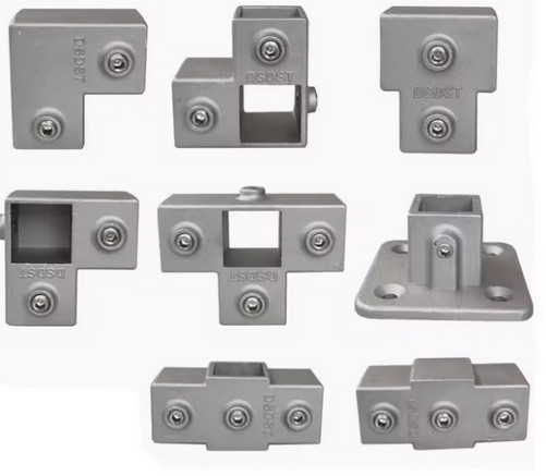 Tigerclamp Square Connector Short TEE  Fit 40x40mm Tube