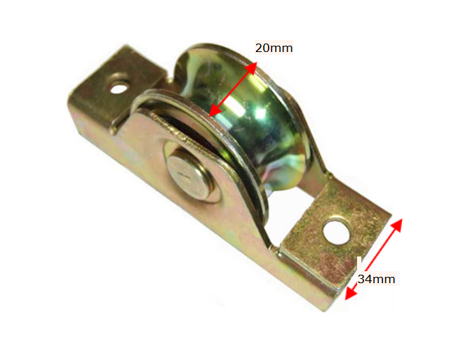 Sliding Gate Wheel for U Groove  80mm Internal -Double Bearing