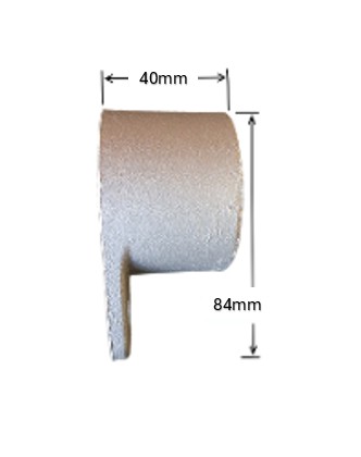 Aluminium Fence Rail Bracket, 50mm Round Tube, Single Lug, 2 Hole