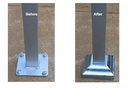 Steel Post Base Cover for post size 75x75mm base 130x130mm