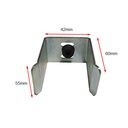 Steel Sliding Gate Holder/Catcher for Gates 40mm, Rubber Stop