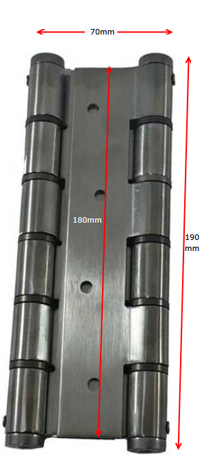 316 Marine Grade Stainless Steel Self-Closing Hinge - Double Action - Single
