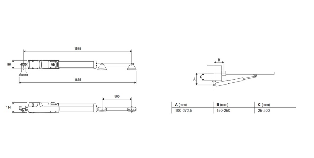 Beninca Single Swing Gate Motor TOM3024E Motor only