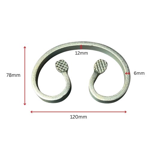 Steel C Scrolls 120mm x78mm x 12 x 6 mm - Zinc Plated
