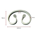 Steel C Scrolls 120mm x78mm x 12 x 6 mm - Zinc Plated
