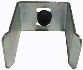 Sliding Gate Holder for Gate width 100mm with mounting bracket and welded cap and Rubber