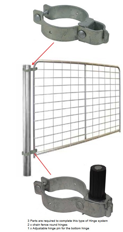 Round To Round Hinge - Pin, 25NB (34mm) - Single