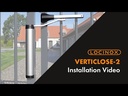Locinox Verticlose 2 Hydraulic Gate Closer, Post Mount - 150kg, Up To 1500mm - Black