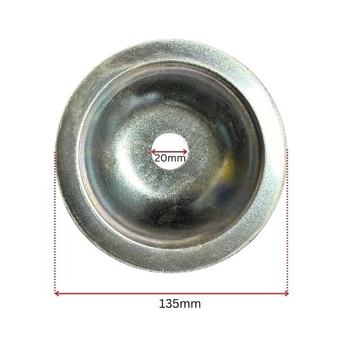 Industrial Steel Pallet Feet -135mm Round, Zinc Finished