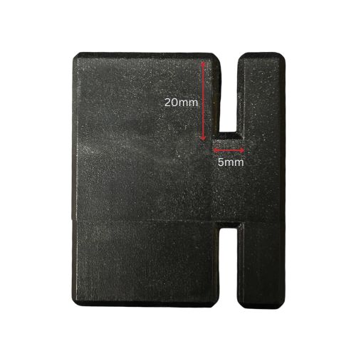 Sliding Block for Sliding Gate Nylon Guide  size 75mm Black