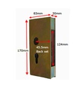 Protector Euro Lock Box to suit 736 Series For 30mm Frame, 45.5mm Backset