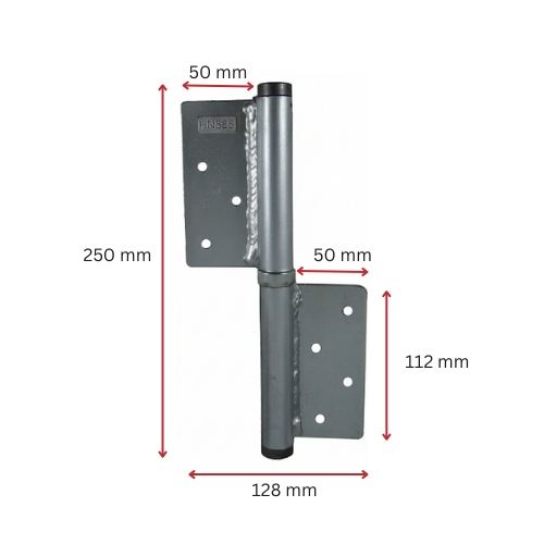 Zinc Plated Screw to Screw Self Closing Hinges - RH, Up To 120kg - Pair