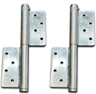 Zinc Plated Screw to Screw Self Closing Hinges - LH, Up To 120kg - Pair