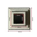 Aluminium Cast Knuckle 50Hx50Wmm to fit square 20x20mm tube Dia