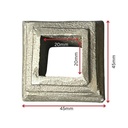 Aluminium Cast Knuckle 45Hx45Wmm to fit square 20x20mm tube Dia