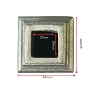 Steel Cast Knuckle 40x40mm for Square 17mm Dia - Zinc Plated