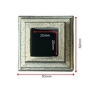 Steel Cast Knuckle 48x48mm for square 20mm Dia - Zinc Plated