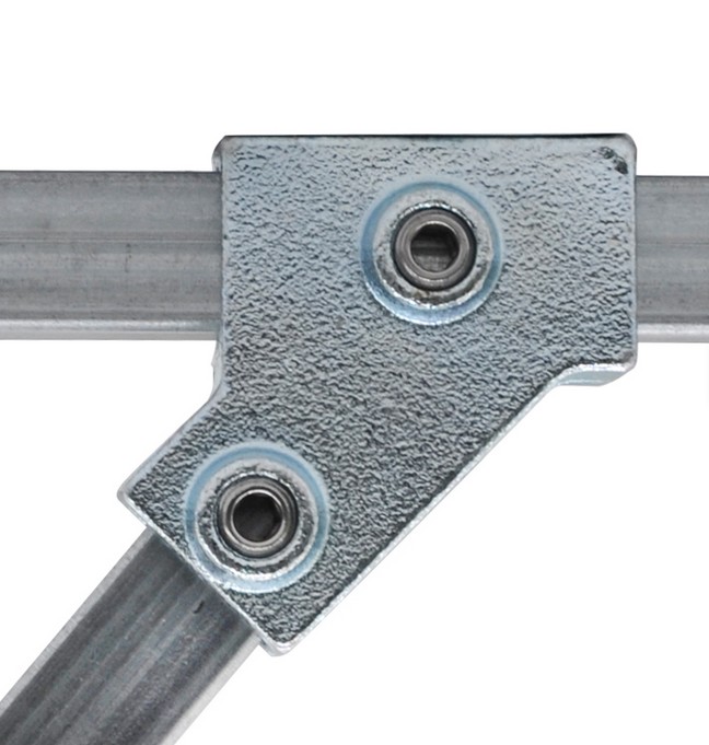 Tigerclamp Double Galvanised Connector Clamp on Tee  Fit 40x40mm Tube