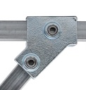 Tigerclamp Double Galvanised Connector Clamp on Tee  Fit 40x40mm Tube
