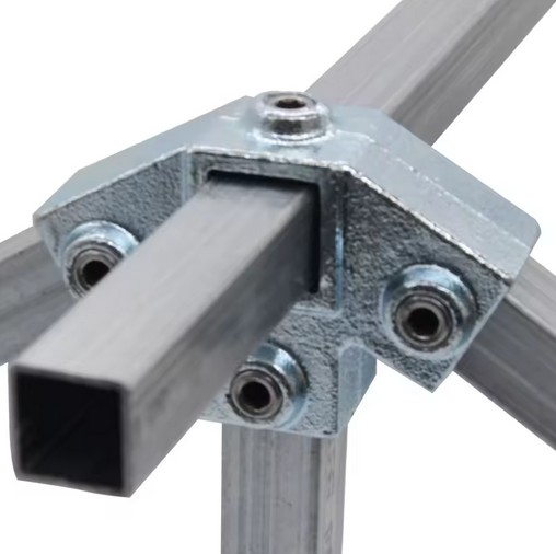 Tigerclamp Double Galvanised Connector Square Sleeve JointFit 40x40mm Tube (copy)