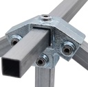 Tigerclamp Double Galvanised Connector Square Sleeve JointFit 40x40mm Tube (copy)