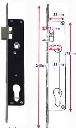 Swing Gate Mortise lock Euro Cylinder 20mm Backset in Chrome Face.webp