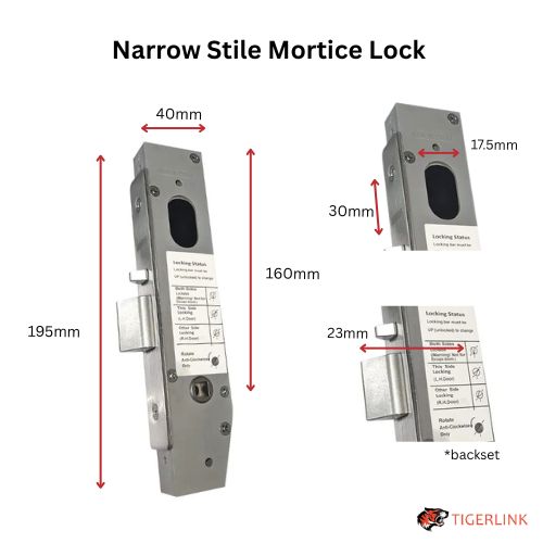 Lockton PASSAGE Kit Oval Insert Mortice Lock - Complete Kit - 50x50 Frame, 23mm Backset, Silver - For Swing Gates