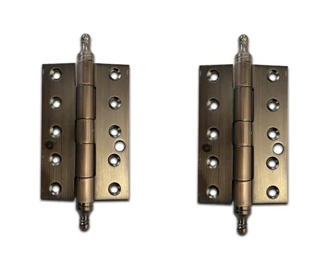 [HN940] Stainless Steel Decorative Butt Hinges - 150x100x2.5mm, Rusted Finish - Pair.webp