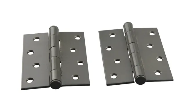 [HN124] Zinc Plated Steel Butt Hinges - 100x75x2.5mm, Woodland Grey- Pair.webp