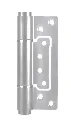 [HN236] Heavy Duty Soft-Closing Hydraulic Gate-Door Flush Hinge 132mm Height in Silver sold as singl.webp