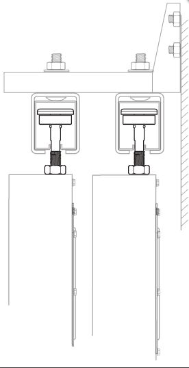 Overhead Sliding Gate/Hanging Barn Door Top Guide Roller - 350kg Max