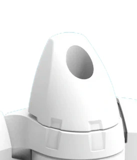 D&D TruClose Series Safety Cap for 70kg Self Closing Hinges - White