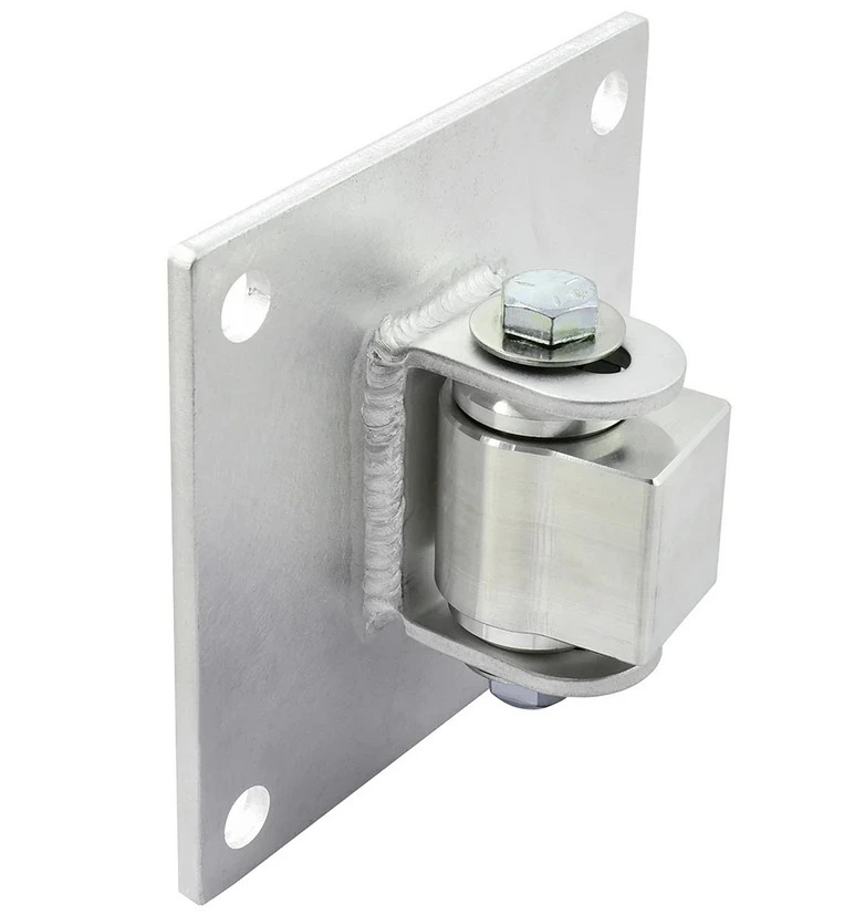 [HN494] D&D Aluminum Half Bolt-on BadAss Hinge - Zinc Finish (CI3760A), Up To 270kg - Single